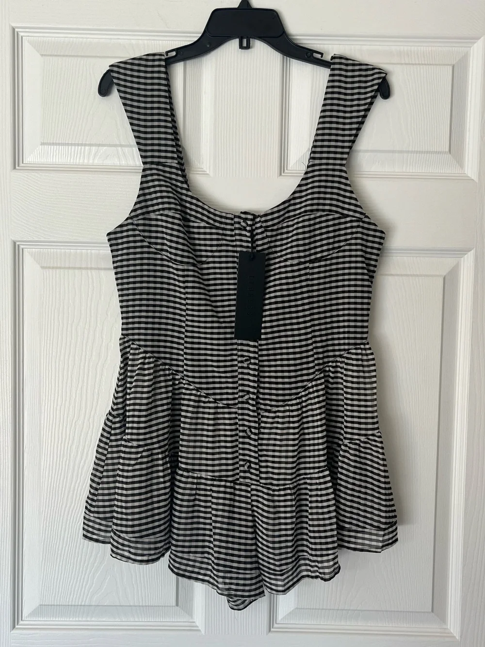 Lioness Gingham Romper - Picture 1 of 13